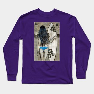 Hibiscus bay Long Sleeve T-Shirt